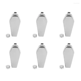 Hip Flasks 6X Mini Flask 100ML Personalised Coffin Shape Portable Flagon Travel Wine Pot Bar Supplies Men's Gift