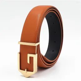 Belts 2024 Designer G Buckle Genuine Leather For Men Women Fashion Business Casual Belt Luxury Strap Smooth Waistband