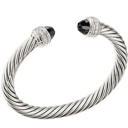 braccialetto dy Designer moda di lusso Donna Bracciale di qualità originale 2024 Bracciale Dy intrecciato Perla Testa Moda Versatile Braccialetti intrecciati Gioielli Regali di nozze 5MM