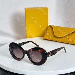 Luxury Oval Sunglasses For Women Designer Men Summer Shades Polarized Sunglasses Black Oversized Sun Glasses Leisure Versatile With Box