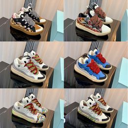 10A 2024 New Hot Designer Men Curb Sneaker Bread Shoes Men Trainers Fashion Leather Women Sneakers Outdoor Lace-up Platform Shoe Low-top Trainer