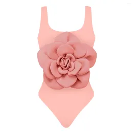 Women's Swimwear 2024 3D Flower Luxury Swimsuit Women Sexy Floral High Waist Monokini Desire Bodysuit Swim Suit Bathing