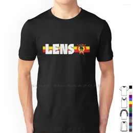 Men's T Shirts Rc Lens-Lens Shirt Cotton Rclens Lens Lensois Blood And Gold Go Team Racing Club Short Long Sleeve Tee