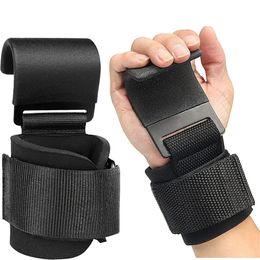 Weight Lifting Hook Heavy Duty Lifting Wrist Straps Fitness Power Lifting Training Hand Grip Support Gym Gloves for Men Women 240123