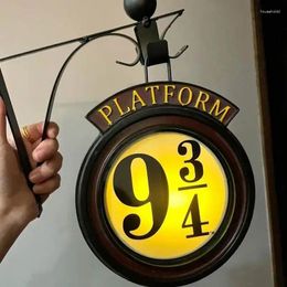 Decorative Figurines Unique LED Wall Hanging Lamps Magic Night Light Platform 9 3/4 3D Lamp Home Room Decor Kids Birthday Gift