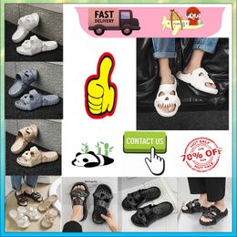 Designer Casual Skeleton Head Funny One word Drag slippers summer sliders men women rainbow slides sandals sandals soft thick cushion slipper cloud slide