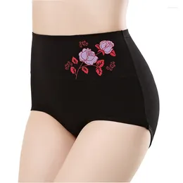 Women's Panties Size Underwear Woman High Waist Rise Pure Cotton Brief Breathable Panty Underpants For Ladies