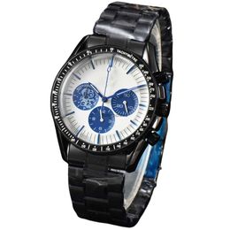 2024 New Mens Panda Oujia Quartz Fashion Sports Watch with Black Six Pin Timing GalaxyGenuine products have logos