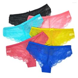 Women's Panties 5 PCS/Set Low-Rise Lace Women Sexy Transparent Ladies M-XL Underpants Underwear Lingerie 89418