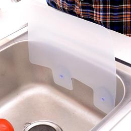 Kitchen Storage Home Anti-splash Baffle Water Trap Sink Deflector Gadgets Suction Cup Pool Board Rack Bathroom Accessories