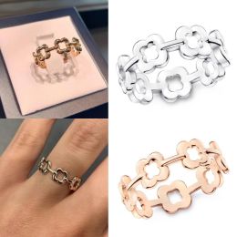 Rings Bague Union Chance argent Clover Ring 925 Silver French Luxury Paris Jewellery Daily Wear Gift Wholesale Free Shipping With Logo