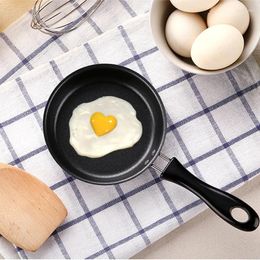 Pans 12cm Portable Mini Nonstick Frying Pan Practical Small Round Egg Omelette Breakfast Pot Cookware For Kitchen Saucepan