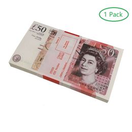 Prop Money copy banknote 50 GBP Party Supplies Props 2050100200500 Euros Realistic Toy Bar Props Currency Movie Fauxbillets 147647240N5I