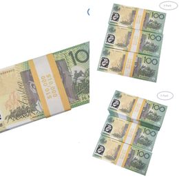 Paper Money Game Australian Dollar 5/10/20/50/100 AUD Banknotes Paper Copy Full Print Banknote Money Fake Moneys Movie PropsRZTJ