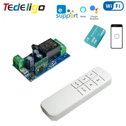 Smart Home Control Tedeligo WiFi Ewelink Switch 2.4Ghz Remote Controller USB 5V DC 12V 24V 48V Relay Receiver Timing Module Work With Alexa