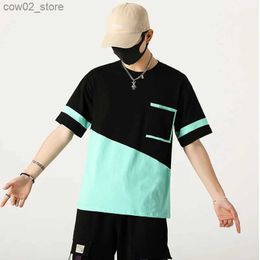 Men's T-Shirts Mens Short Sleeve T-shirt Summer 2023 New O-Neck Half Sleeve Cotton T-shirts Top Clothing Mens Clothing Q240201