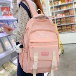 School Bags Fashion Cool Female Travel Waterproof College Backpack Girl Kawaii Nylon Lady Cute Laptop Student Book Bag Women