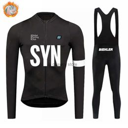 Men's Tracksuits SYN Winter Jacket Men Cycling Clothing BIEHR JerseyPants Set Ropa Ciclismo Triathlon KitH2421