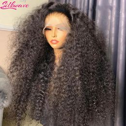 13x6 Hd Lace Frontal Wig Deep Wave 250 Density Curly Human Hair Glueless Preplucked Water Front Wigs For Women Brazilian 240130