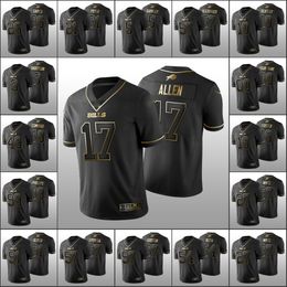 Buffalo''Bills''Men 17 Josh Allen 27 Tre'Davious White 49 Edmunds Custom Women Youth Black Golden Edition Limited Jersey