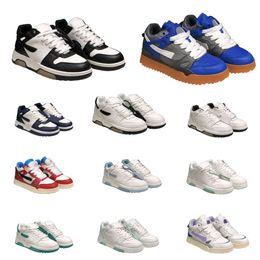 Designer Out of Office Low Tops Casual Shoes Trainers OOO Black White Blue Orange OFFS Distressed Leather Platform Tennis Outdoor Mens Women Loafers Sneakers