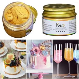 Baking Moulds 10g Edible Gold Powder Mousse Cake Fondant Macaron Chocolate Glitter Silver Colour Decorating Tools