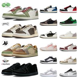 Jumpman 1 Low Basketball Shoes 1s Year of the Dragon OG Cactus Jack Reverse Mocha Black Phantom Zion Williamson Voodoo Trainers Fragment Wolf Grey Lows Panda Sneakers