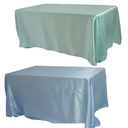 Table Cloth Polyester Rectangular Satin For Wedding Party Decor Christmas Birthday Banquet Supplies