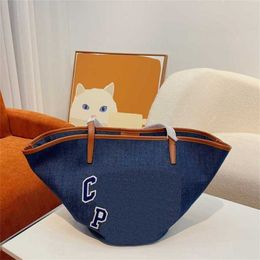 Chic Ce Tote Bag Women Denim Luxury Handbag Letter High Capacity Designer Bag All-match Classic Street Trend Shopping Bags