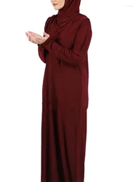 Ethnic Clothing Eid Ramadan Prayer Dress Hijab Women Muslim Abaya Jilbab Garment Dubai Islamic Robe Longue Femme Kaftan Niqab Vestidos