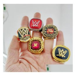 Cluster Rings 2004 2008 Wrestling Entertainment Hall Of Fame Champions Championship Ring Set Fan Men Boy Gift Wholesale Drop Delivery Dhsuu