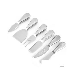 Cheese Tools Butter Knife 6 Styles Stainless Steel Spreader Fork Cutter For Cake Drop Delivery Dhyye