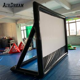 7x4.5mH (23x15ft) With blower wholesale PVC airtight Air constant Customized Size Inflatable Projector Movie Screen,Inflatable Cinema Screen For Outdoor and Indoor