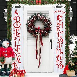 Party Decoration Decorative Adorable Window Hanging Flag Christmas Home