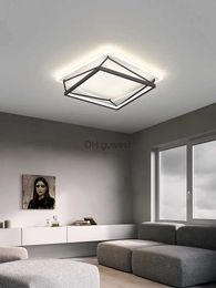 Pendant Lamps Modern minimalist room lamp home Nordic led ceiling lamp minimalist bedroom lamp designer geometric modeling lamps YQ240201