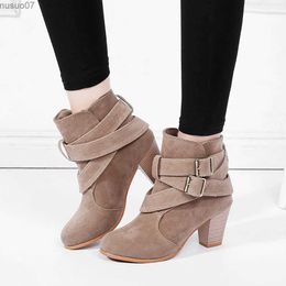 Other Shoes Autumn Martin Boots For Women Korean Style Cross-tied Strap Female Fashion Footwear High Heel Party Wedding Womens Shoes