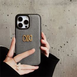 Fashion Luxury Gold Letters Phone Case Designer Covers Brand Letter Phonecover For IPhone 15 Pro Max 14 13 All Inclusive Shockproof Mens Phone Cases Hot -3