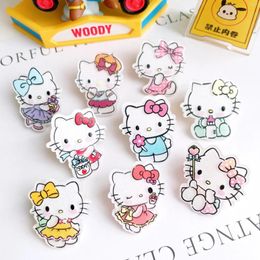 Craft Tools 10Pcs Cute Mini Little Cartoon Acrylic Cat Series Flat Back Ornament Jewellery Making Manicure Bows Accessories