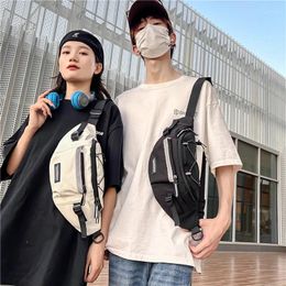 Waist Bags Unisex Nylon Chest Bag For Women Fanny Packs Street Hip Hop High Capacity Belt Phone Shoulder Crossbody
