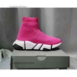 Breathable Blcg Sneaker 2024 Sneakers Fashion Balencaga Women's Speed Recycled Soft Knit Autumn Thfla Thee Ckbot Shoes Tops Designer Women Sock LMJQ