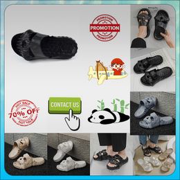 Designer Casual Platform Skeleton Head Funny One word Drag Slippers Woman Light weight wear resistant breathable rubber soft soles sandals Flat Summer