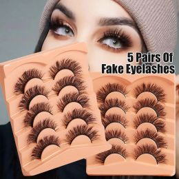 50 Pairs Multipack 3D Mink Lashes False Eyelashes Handmade Wispy Fluffy Long Lashes Natural Eye Makeup Tools Eye Lashes