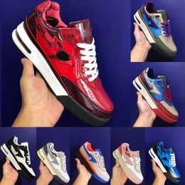 Size 36-47 Road Sta Designer Shoes Roadsta Roadstar Patent Leather Red Blue Brown Purple Black White Roadstar Casual Sneakers us 13 Womens Mens Trainers