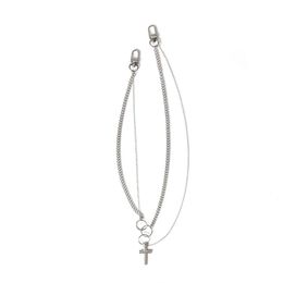 MAISON EMERALD Original Brand Niche Design Cross Silver Necklace Pants Lovers Tide Chain Female Fashion Jewelry For Party Gifts2484