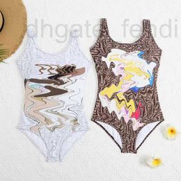 Basic & Casual Dresses Designer Brand New One-piece Swimsuit Women's Letter Printing Fashion Hot Spring HBYK