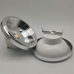 LED Down Lamp Warm Cold white lighting Dimmable AR111 Embedded COB LED Spotlight 12W GU10 Ceiling Light ES111 AC85-265V DC12V298O
