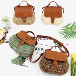 Shoulder Bags vintage wikcer woven women soulder crossbody bags raan saddle andbags casual summer beac straw purses lady travel bali sacH2421