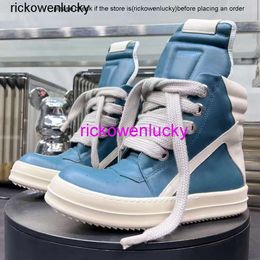 high quality Ankle Boots Big Men Size Maga Jumbo Wide Shoelaces Genuine Leather Fashion Sneakers Street Style Hip-hop High-top Men Shoes