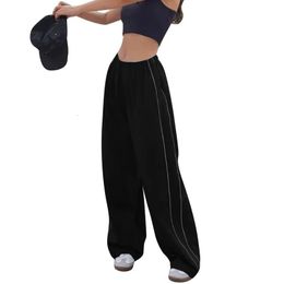 Y2k Women Drawstring Jogger Pants Streetwear Korean Harajuku Parachute Pants Men Sports Sweatpants Wide Leg Trousers Clothes 240131