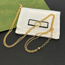Collana di design in oro 18 carati Collane con ciondolo G Gioielli Collana di moda Regalo
